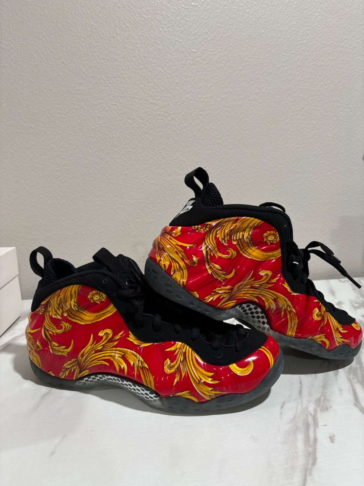 27.5 Nike Air Foamposite One × Supreme Supreme X Air Foamposite One SP 'Red' - Nike - 652792 600