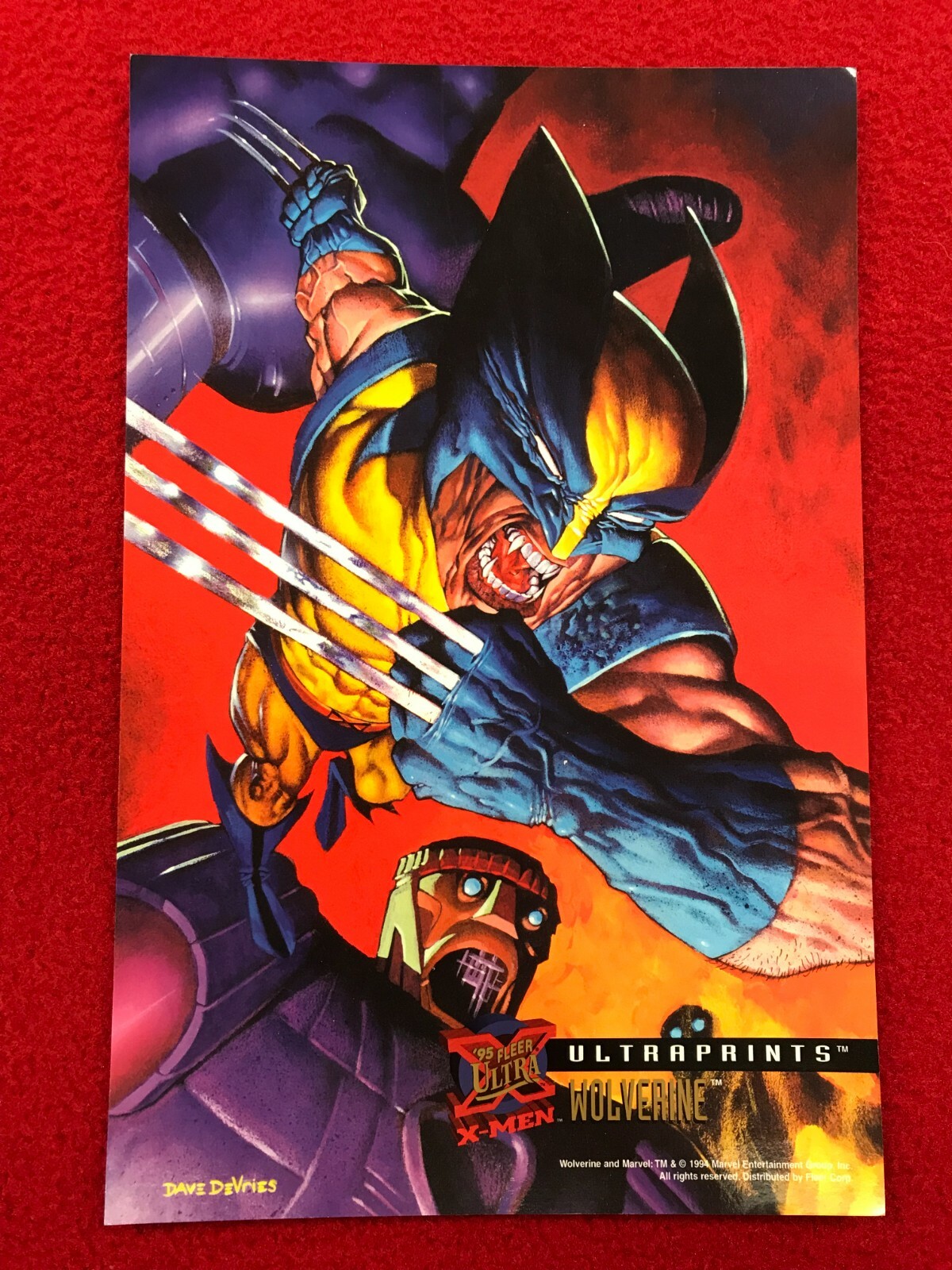 95' FLEER ULTRA WOLVERINE ULTRAPRINTS 6 1/2