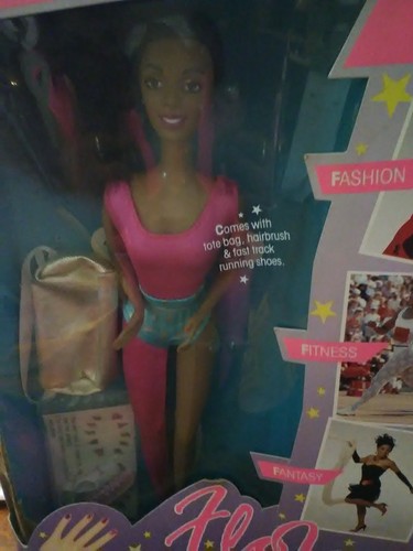 Vintage 1989 FloJo * Florence Griffith Joyner * Fashion Doll * Use with Barbie *