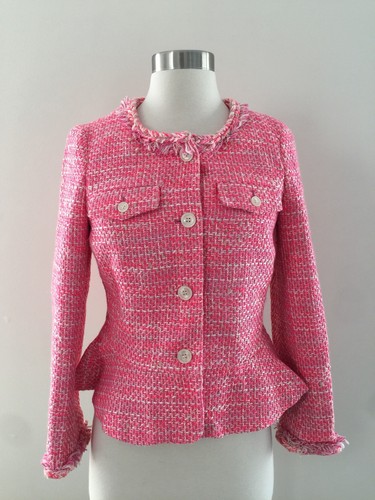 めぎ！Louren tweed puffsleeve blouson louren ＊ summer tweed puffsleeve blouson レディース