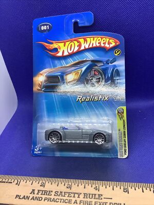 2005 Hot Wheels Ford Shelby Cobra  Concept Realistix 001 First Editions 10 Spoke