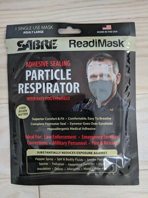 SABRE ReadiMask Adhesive Sealing Particle Respirator 10pc bundle