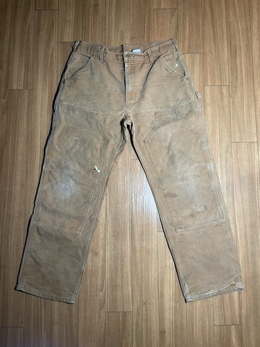 パンツ Carhartt double knee painter pants Carhartt 90s USA Double Knee Painter Pants Demon Fade W34