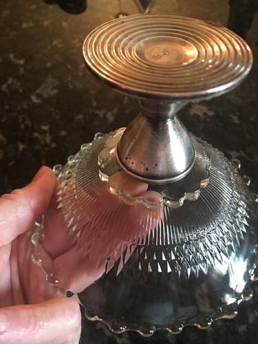 Candy Compote Dish with Weighted Sterling Silver Base