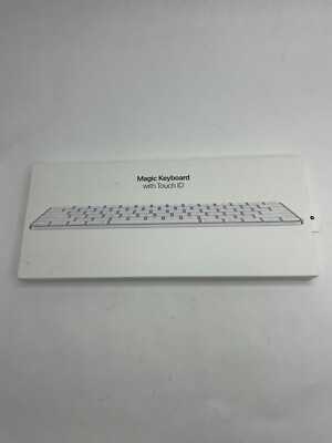 Official Apple Magic Keyboard with Touch ID for Mac models 2021 and up white