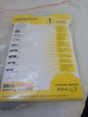 CHUNGHOP Mini Learning Remote Control RM-L7 Universal 7 button FREE SHIPPING 