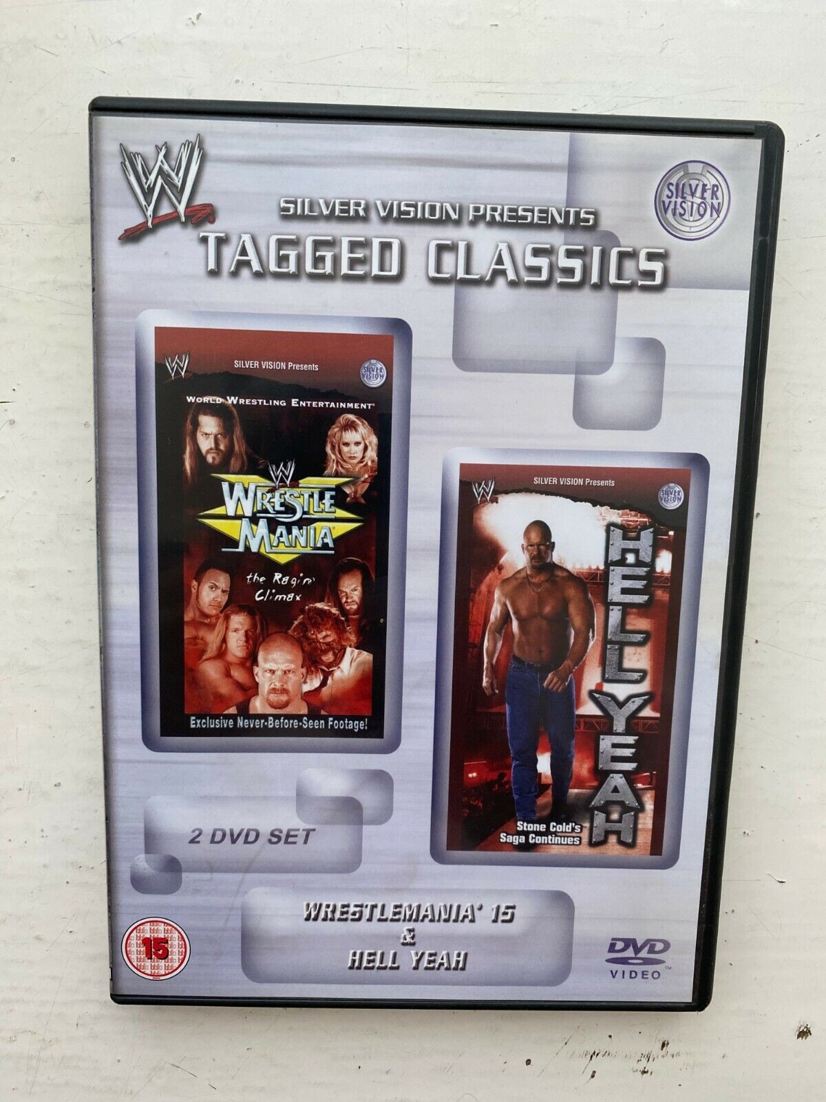 WWE WWF TAGGED CLASSIC DVD WRESTLEMANIA 15 XV & HELL YEAH WWE WWF TAGGED CLASSIC DVD WRESTLEMANIA 15 XV & HELL YEAH