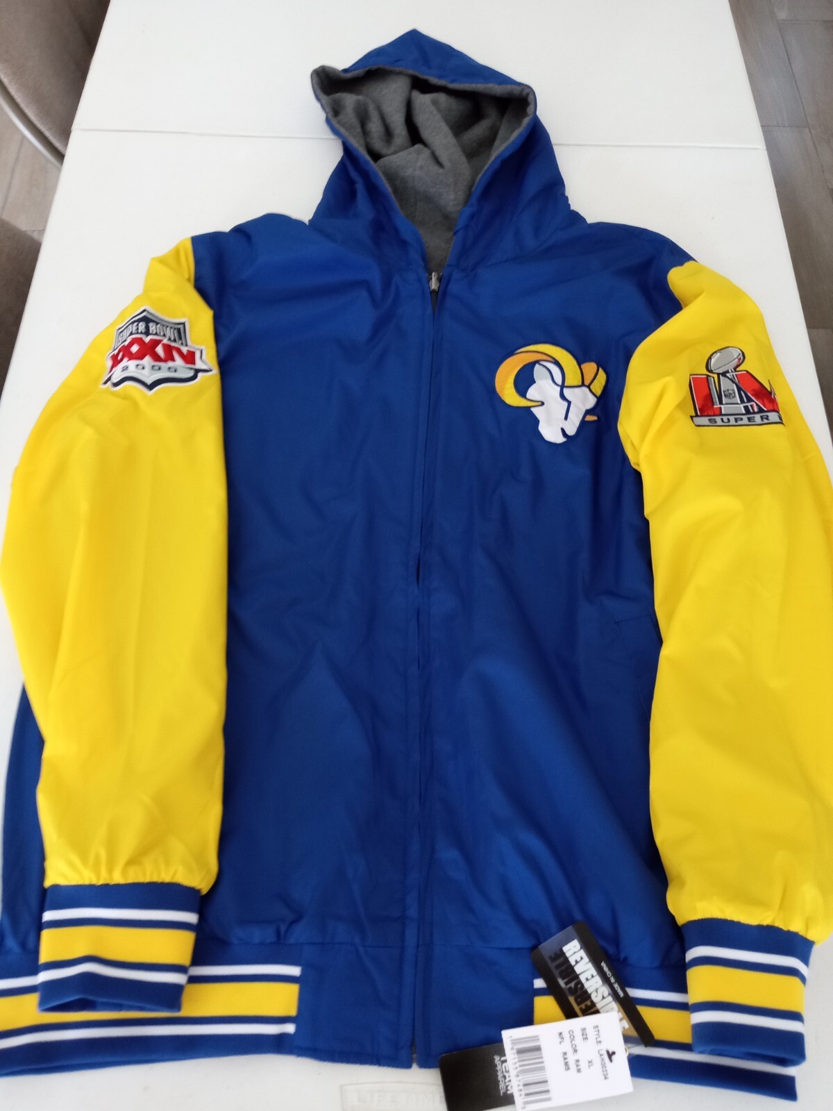 Los Angeles Rams 2 time Super Bowl Jacket XXXIV & LVI Los Angeles Rams 2 time Super Bowl Jacket XXXIV & LVI