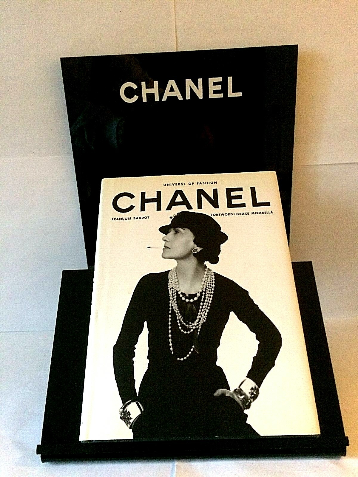 CHANEL Black Plexi Display/Book Stand