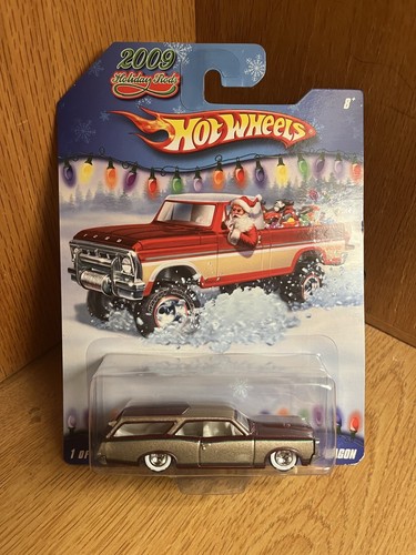 2009 Hot Wheels ‘66 GTO Wagon Burgundy Holiday Rods Real Riders