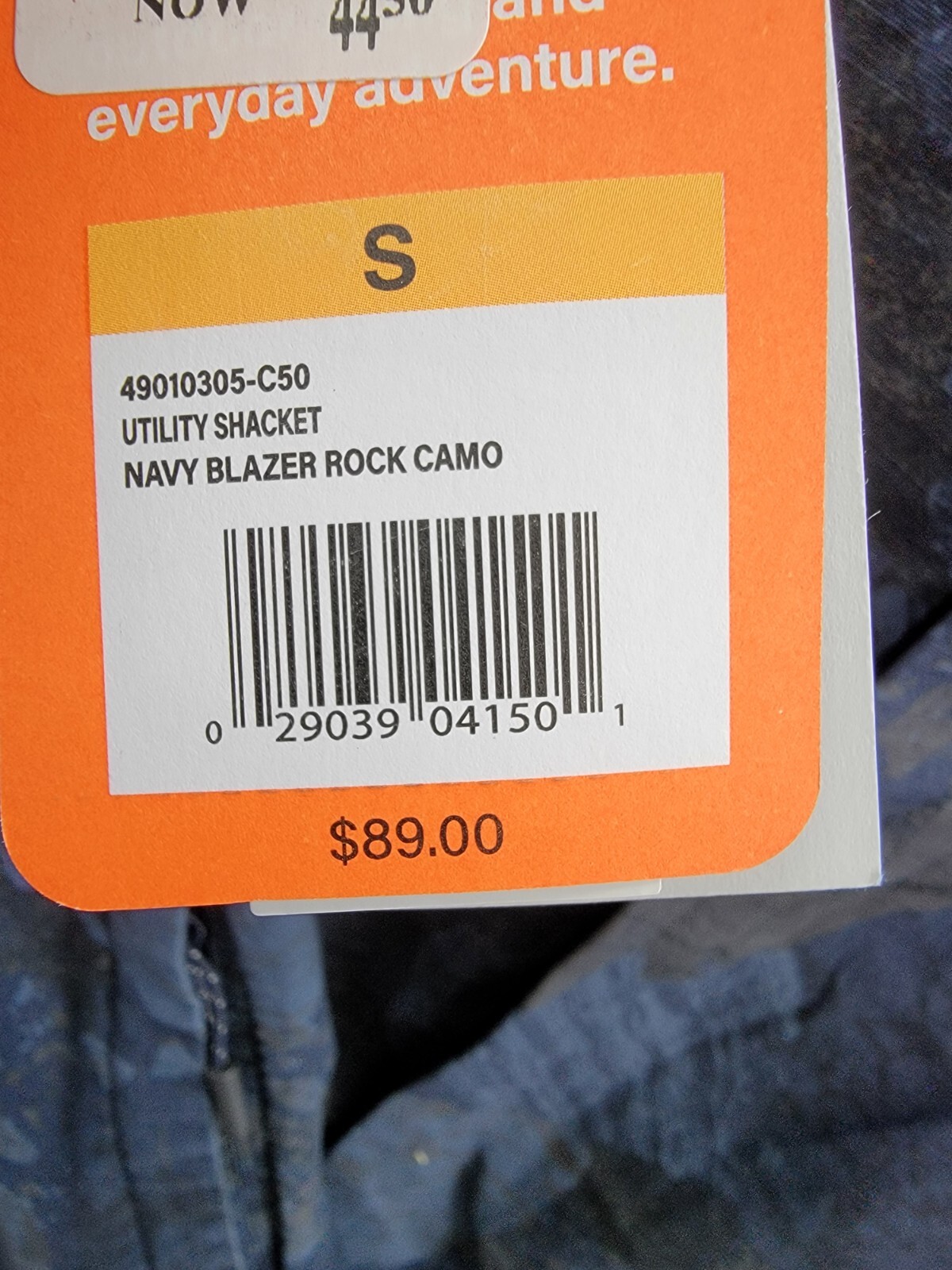 Bass Outdoor Ripstop Utility Shacket Men's S Navy Blazer Rock Camo Snap Closure - Picture 19 of 19