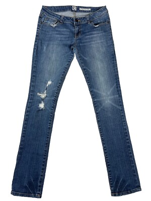 Flying Monkey Jeans Women 28 Blue High Rise Skinny Stretch Medium Wash Denim