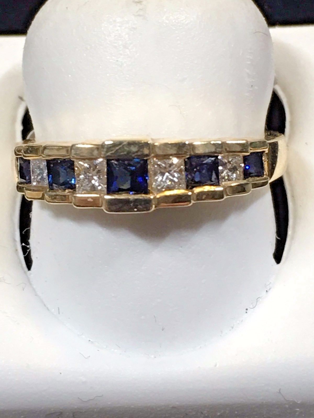 Ladies Sapphire + Diamond Ring