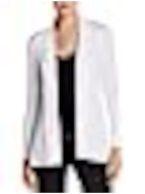 

VINCE CAMUTO Женский белый свитер с длинными рукавами верескового цвета с открытым передом