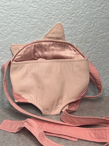American Girl Bitty Baby Pink Star Starry Front Doll Carrier Hook Loop Straps