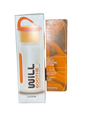 WILL Perform Soothe Daily Moisturizing Muscle Recovery Lotion - 6 fl oz NEW
