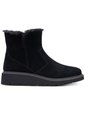 

Женские черные непромокаемые ботинки CLARKS на танкетке с круглым носком и молнией Ivery Opal, размер  м, Черный, 26145382