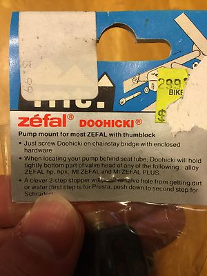 NOS Mt. Zefal Doohicki Bicycle Air Pump Holder