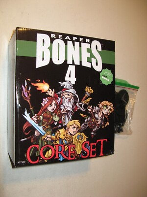Reaper Bones 4 Kickstarter core set w/bases NEW 150+minis D&D Pathfinder rpg