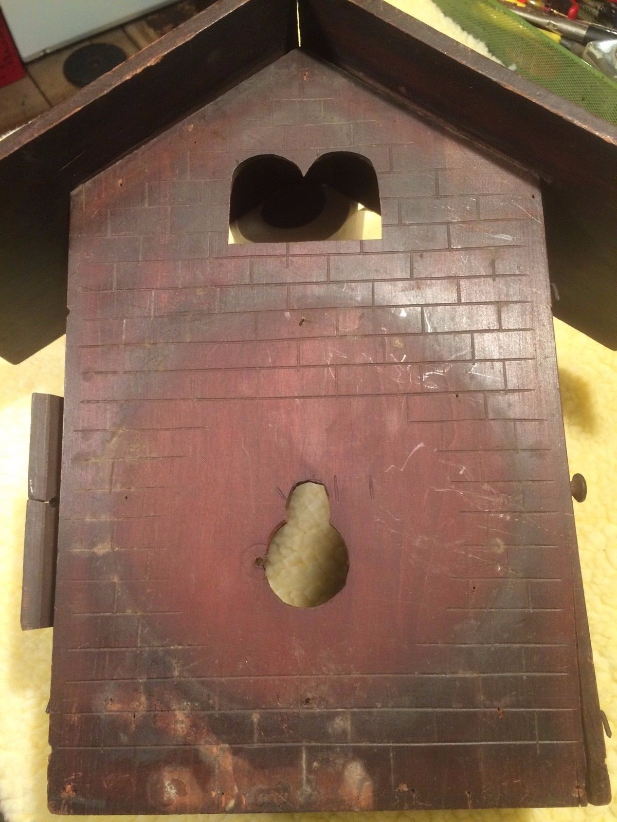 Antique Black Forest Cuckoo QUAIL movement, EARLY, WOOD PLATE... BEHA? KETTERER?