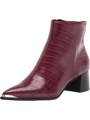 

KENNETH COLE NEW YORK Женские бордовые крокодиловые ботильоны Roanne с острым носком, размер 10 м, Burgundy, KLF9045E1