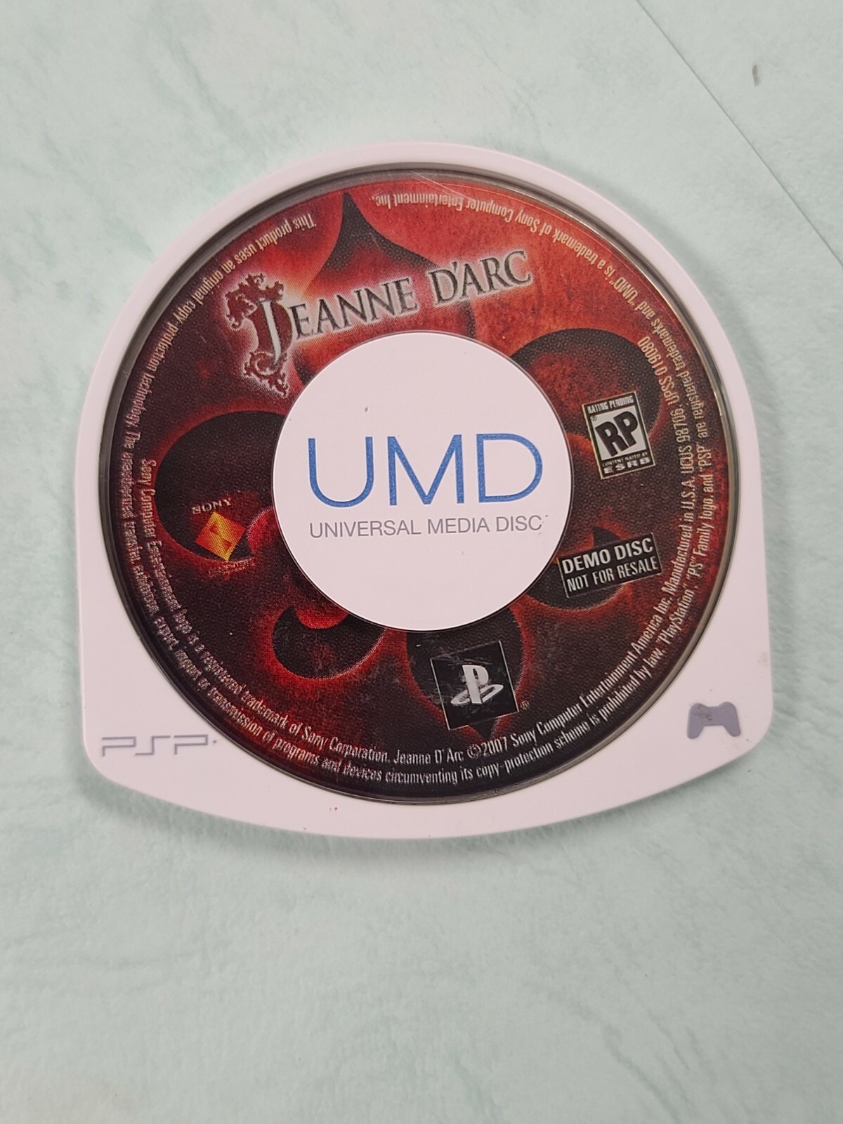 PSP JEANNE D'ARC Tactics Demo UMD Video Game Disc