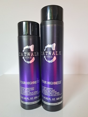 Tigi Catwalk Your Highness Elevating Shampoo 10.14Oz & Conditioner 8.45Oz - Duo