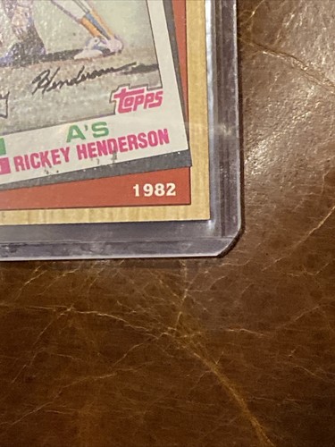 1)1987 TOPPS RICKEY HENDERSON TURN BACK THE CLOCK ERROR #311