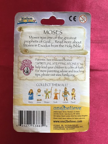 Tales of Glory Moses Action Figure with Story of Moses Bible NEW