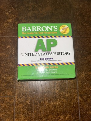 Barron's AP United States History 450 Flash Cards Test Preparation 2nd Edition