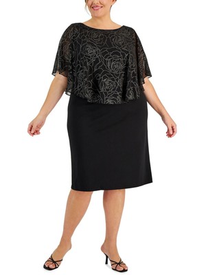 СВЯЗАННАЯ ОДЕЖДА Женская черная накидка с накладным развевающимся рукавом-футляром 4