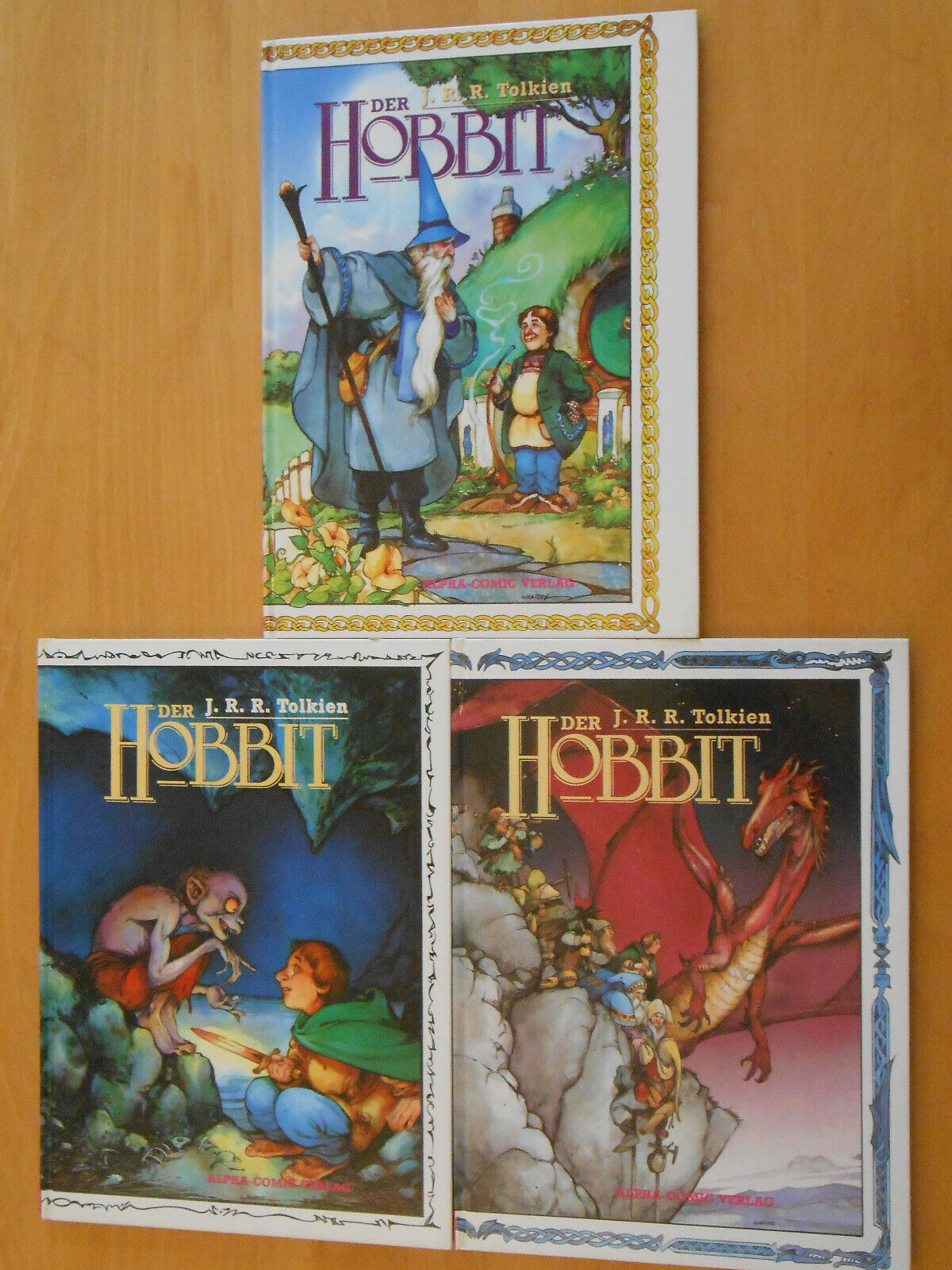 Der Hobbit Alpha Comic 3 Bände Band 1, 2, 3, Tolkien Dixon Wenzel Hardcover