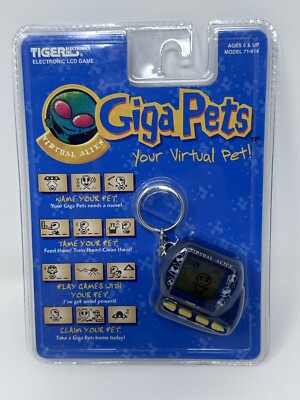 Virtual Alien Giga Pets (Tiger Electronics, 1997) New In Package Factory Sealed
