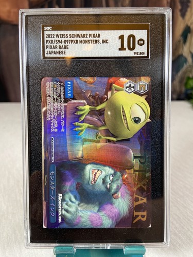 2022 WEISS SCWARZ PIXAR PXR/S94-097PXR, MONSTERS, INC. PIXAR RARE, 10/10 SGC 2022 WEISS SCWARZ PIXAR PXR/S94-097PXR, MONSTERS, INC. PIXAR RARE, 10/10 SGC