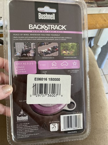 NEW BUSHNELL BACKTRACK PERSONAL GPS DIGITAL COMPASS LOCATOR