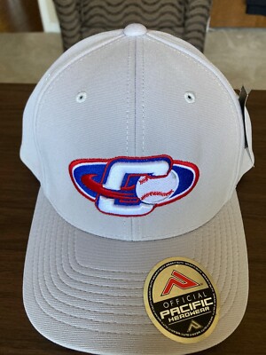 Pacific Headwear Baseball Cap Model- 498F  Gray w/Baseball Logo SM-MED Flexfit
