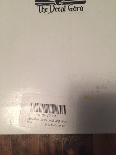 The Decal Guru Bookshelf Library Vinyl Sticker MAC 13x-bg