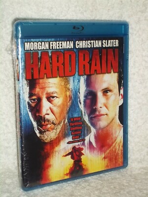 Hard Rain (Blu-ray, 2010) action Christian Slater Morgan Freeman Randy Quaid