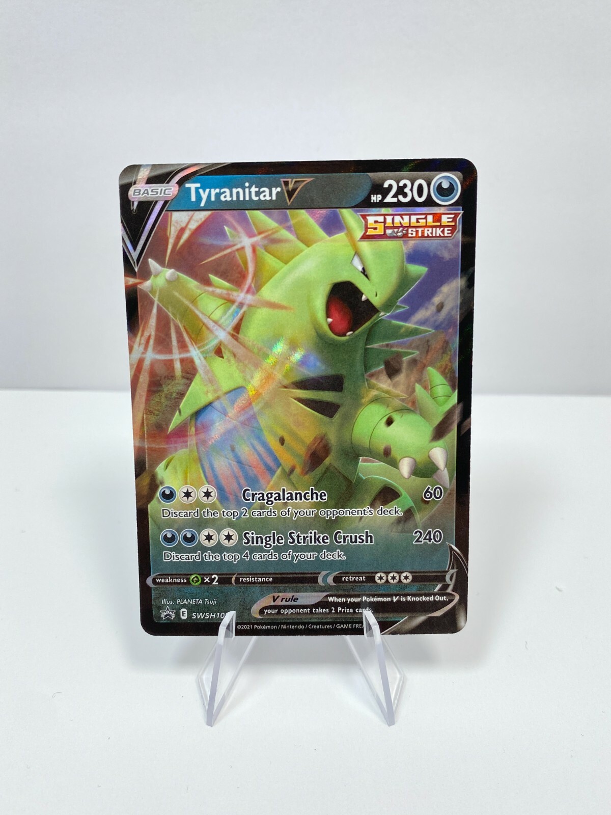 Pokemon Card TCG Tyranitar V SWSH109 Black Star Promo Holo