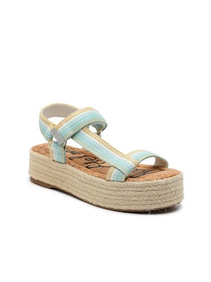 

SAM EDELMAN Женские голубые стеганые эспадрильи Artica на платформе, размер 7 м, Light blue, H1175F1