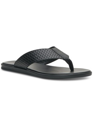 VINCE CAMUTO/ мужские черные босоножки Waylyn с открытым носком, без застежки, на кожаных ремешках, 12 М
