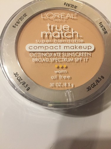 L'OREAL  True Match Super-Blendable Compact Makeup Sunscreen SPF17 PORCELAIN W1