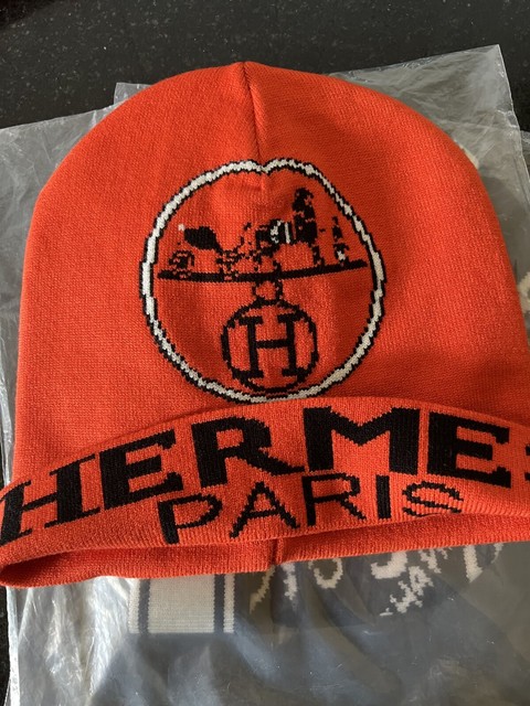 Orange Hermes beanie | Accessories 