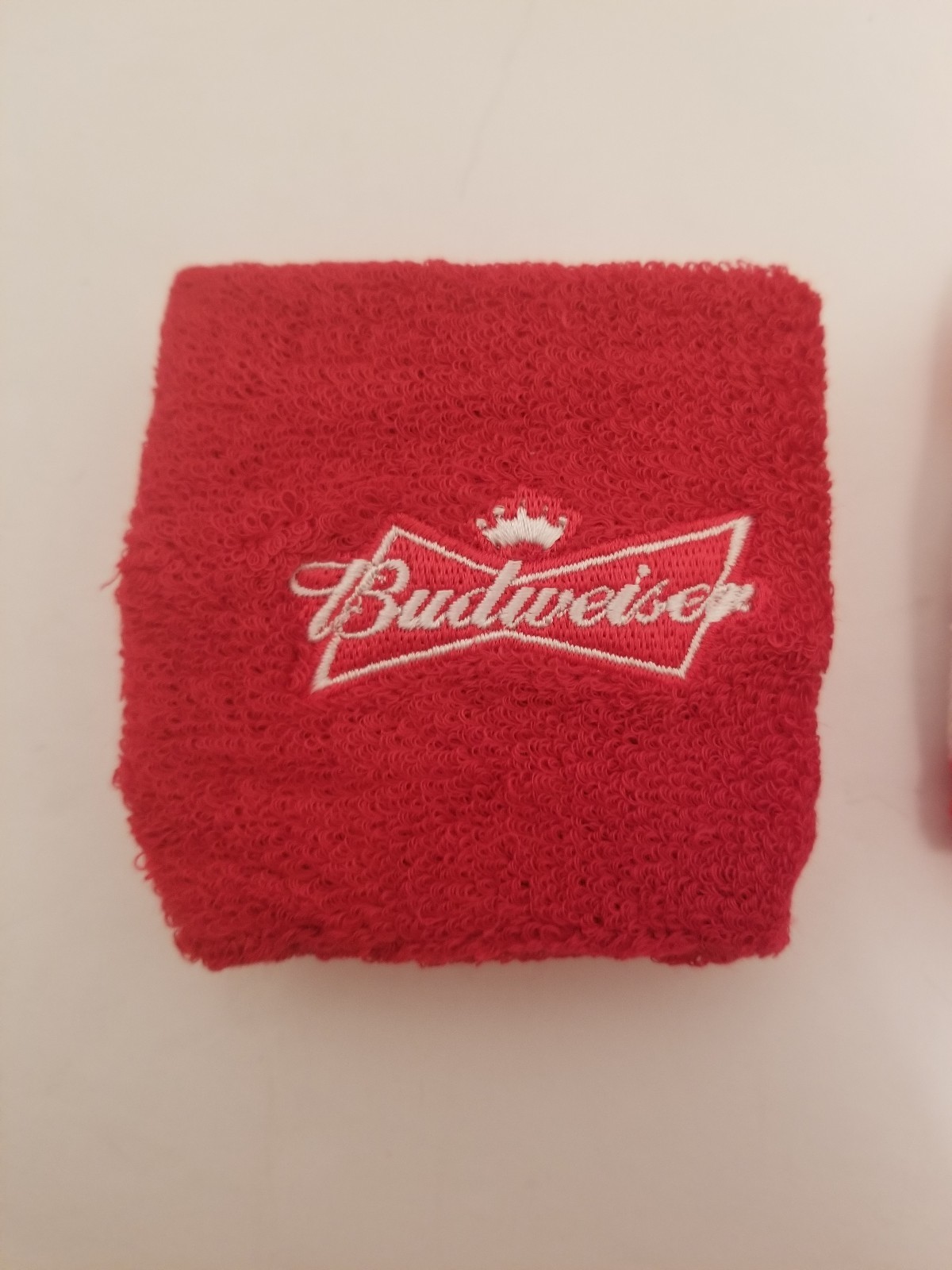 New Budweiser Beer Red Wrist Bands Sweat Bands Bud
