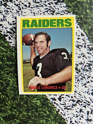 1972 Topps Football Daryle Lamonica #169 EX+ Condition Low Cost Shipping 