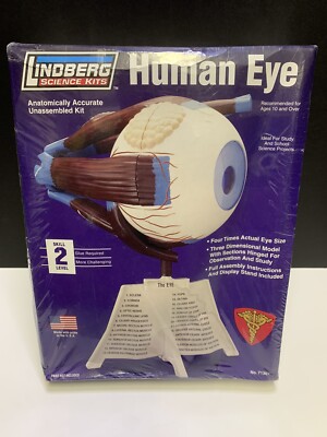 Linberg Human Eye Science Kit Skill Level 2 ages 10 & up NEW 3 Dimensional Model