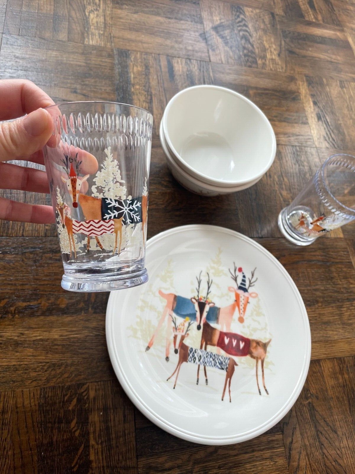 Williams Sonoma melamine holiday dinnerware