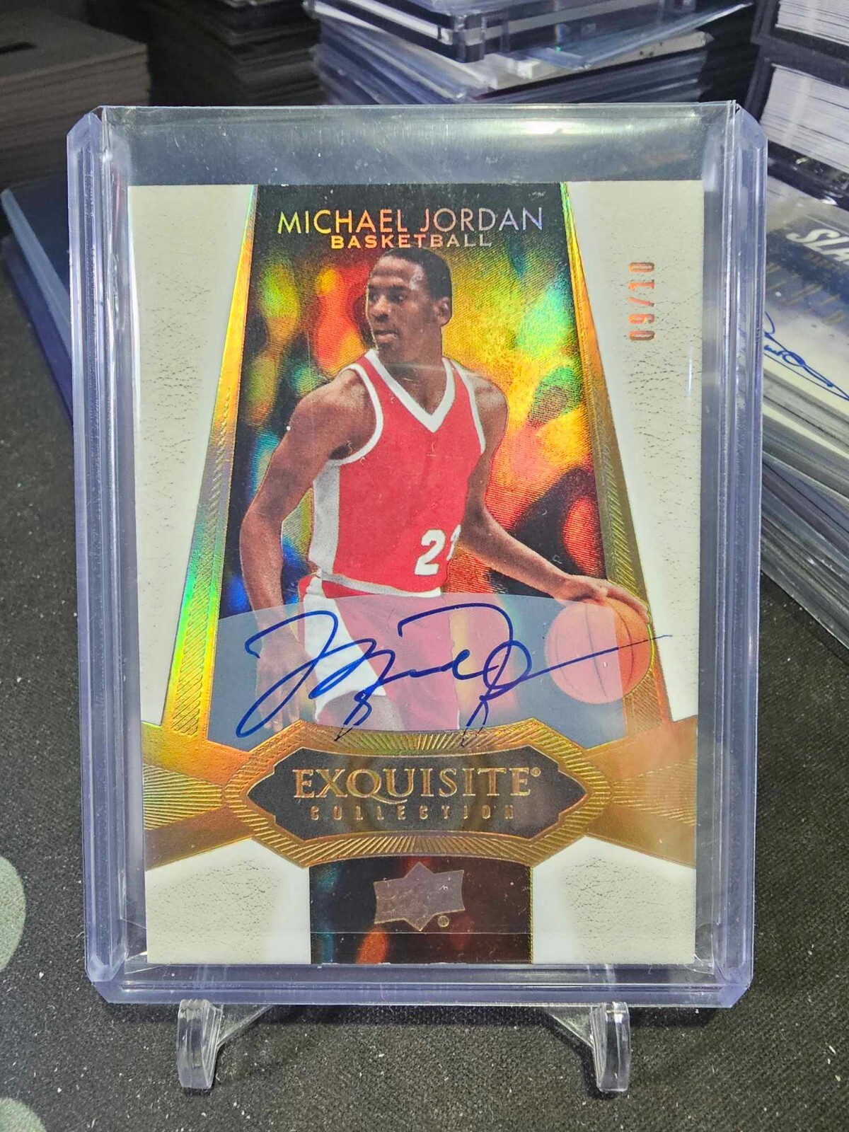 正真正銘！マイケル・ジョーダン サイン UpperDeck社 ポスター 限定版。 2021 Upper Deck Exquisite Collection Michael Jordan