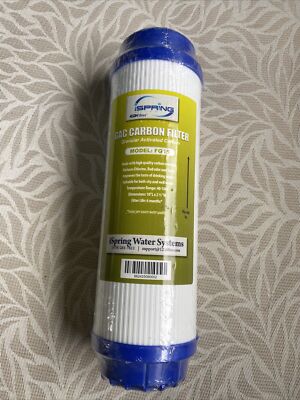 iSpring FG15 GAC Granular Activated Carbon 2.5''x10'' Water Filter RO/Aquarium/DI,