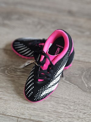 Kids Size 12K Black White Adidas Predator Accuracy.4 FxG Soccer Cleats HQ0952